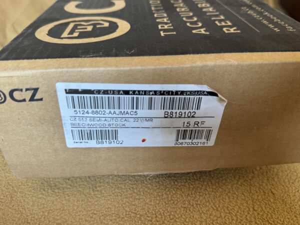 CZ 512 22 WMR semi auto $949 - Image 15